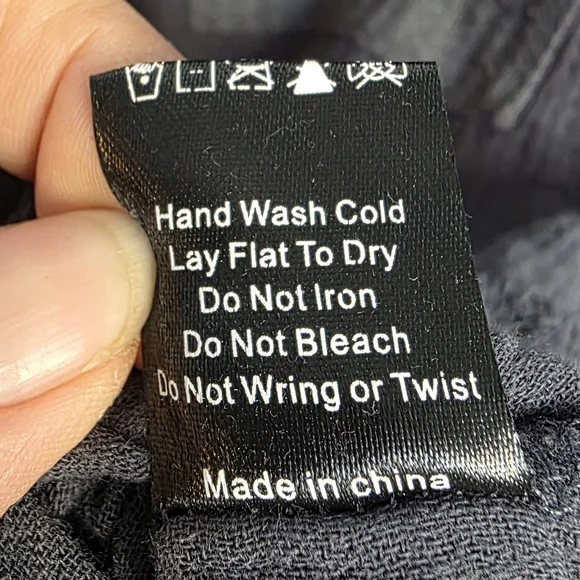 POL Navy Blue Oversized High Low Long Sleeve Henley Knit Top - Picture 5 of 13